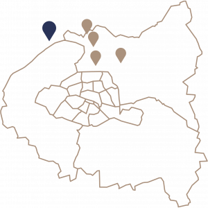 Carte de la région, situant le campus d’Argenteuil, 44-50 rue Alfred Labrière - 95100 Argenteuil.