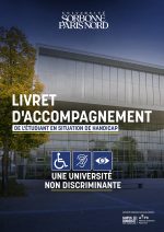 Couverture du livret d'accompagnement de l'etudiant en situation de handicap