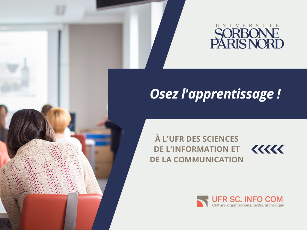 Image illustrant l'article "Osez l'apprentissage" organisé par l'UFR des Sciences de l'Information et de le Communication